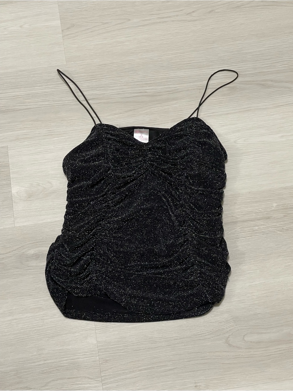 No Boundaries Black Sparkle Top
